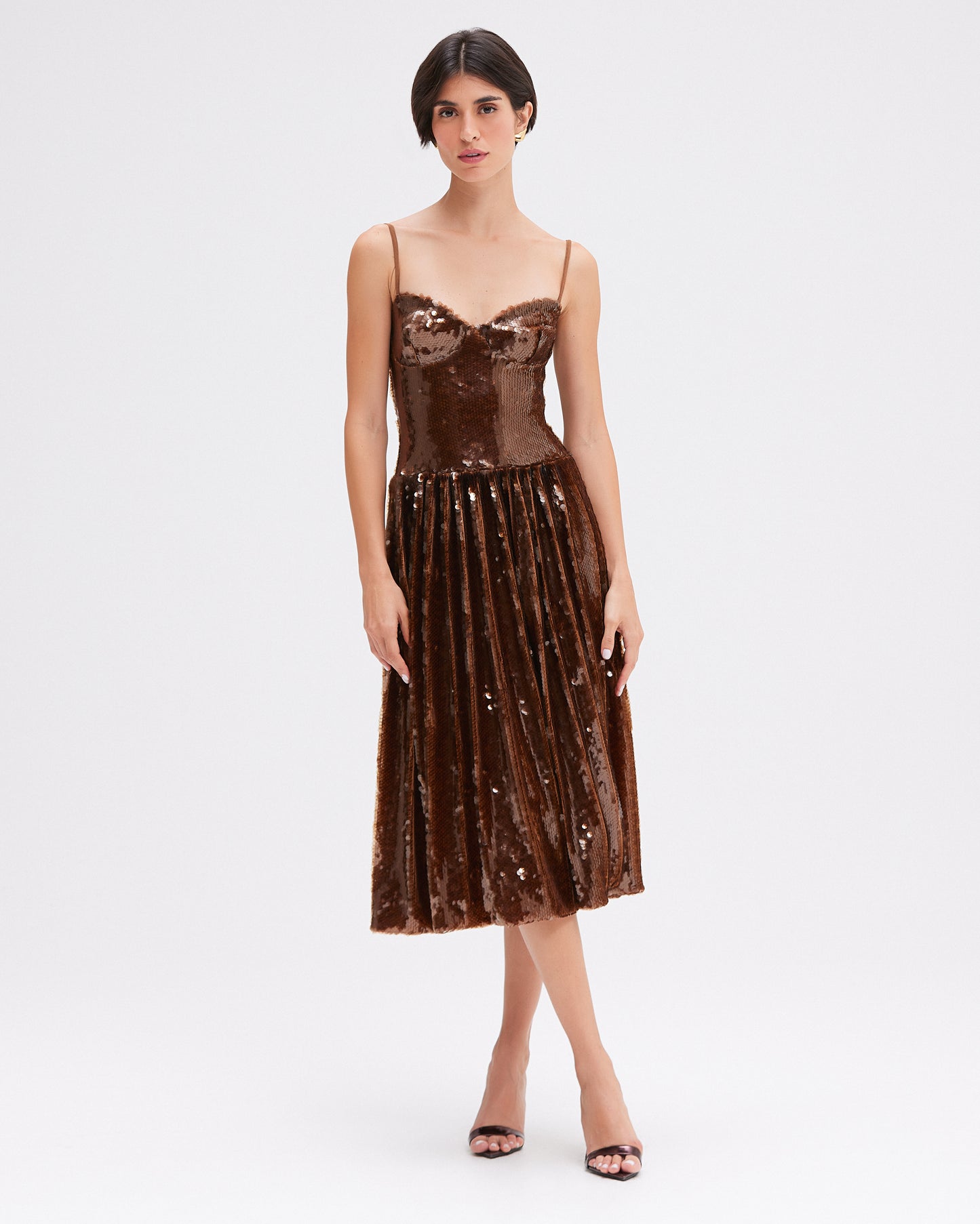 SEQUIN MIDI DRESS (RUNWAY)