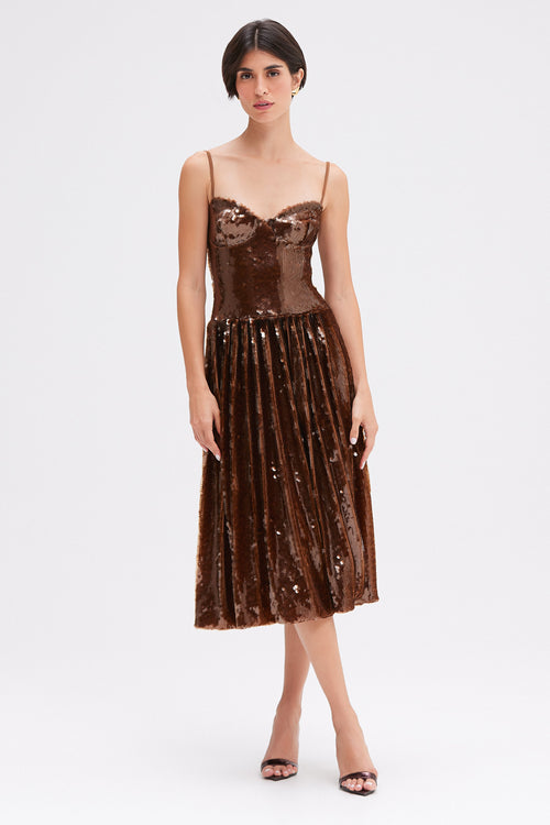 SEQUIN MIDI DRESS (RUNWAY)
