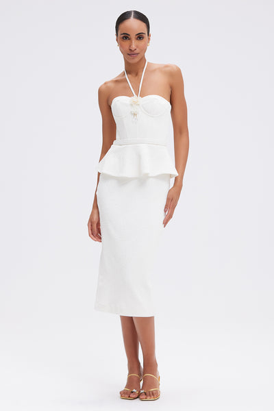 BREEZE JACQUARD CORSET MIDI DRESS BREEZE JACQUARD CORSET MIDI DRESS