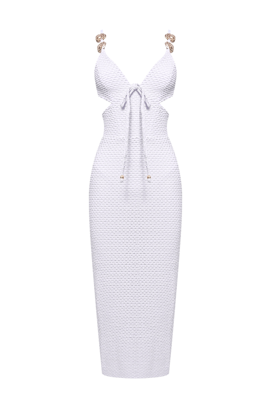 GAVEA MESH CUT OUT MIDI DRESS