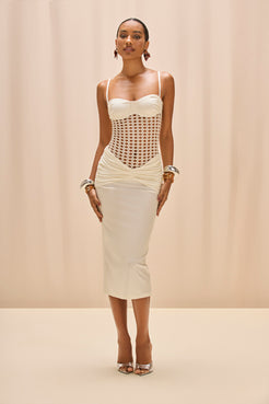 SELENE MESH UNDERWIRE BEACH DRESS