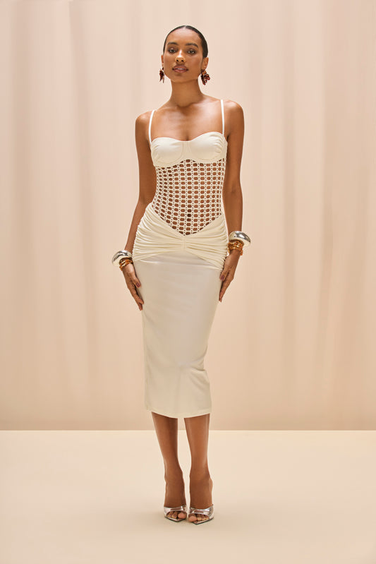 SELENE MESH UNDERWIRE BEACH DRESS