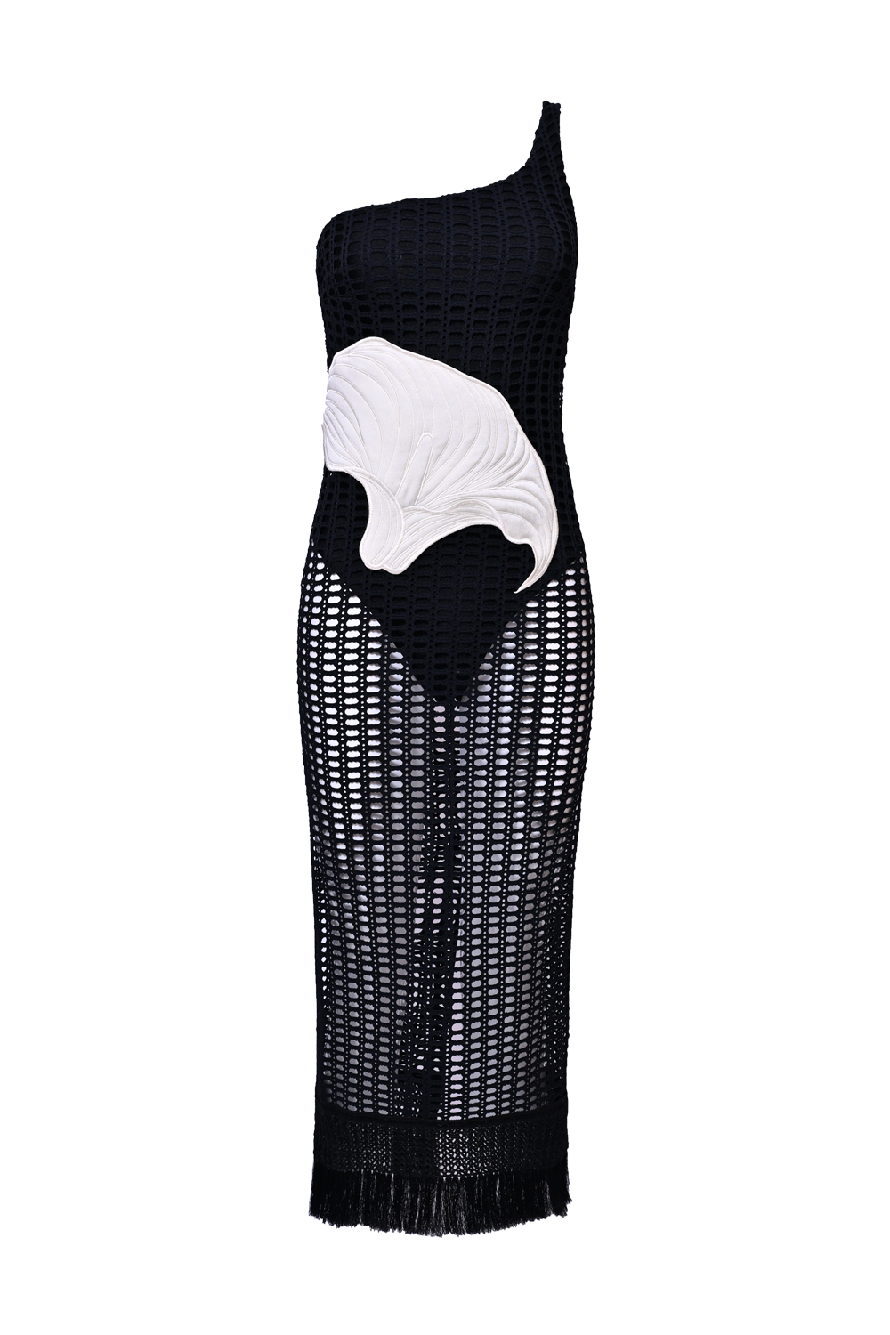 Patbo Selene PRINTED Mesh Beach Dress - Black Patbo Selene PRINTED Mesh Beach Dress - Black