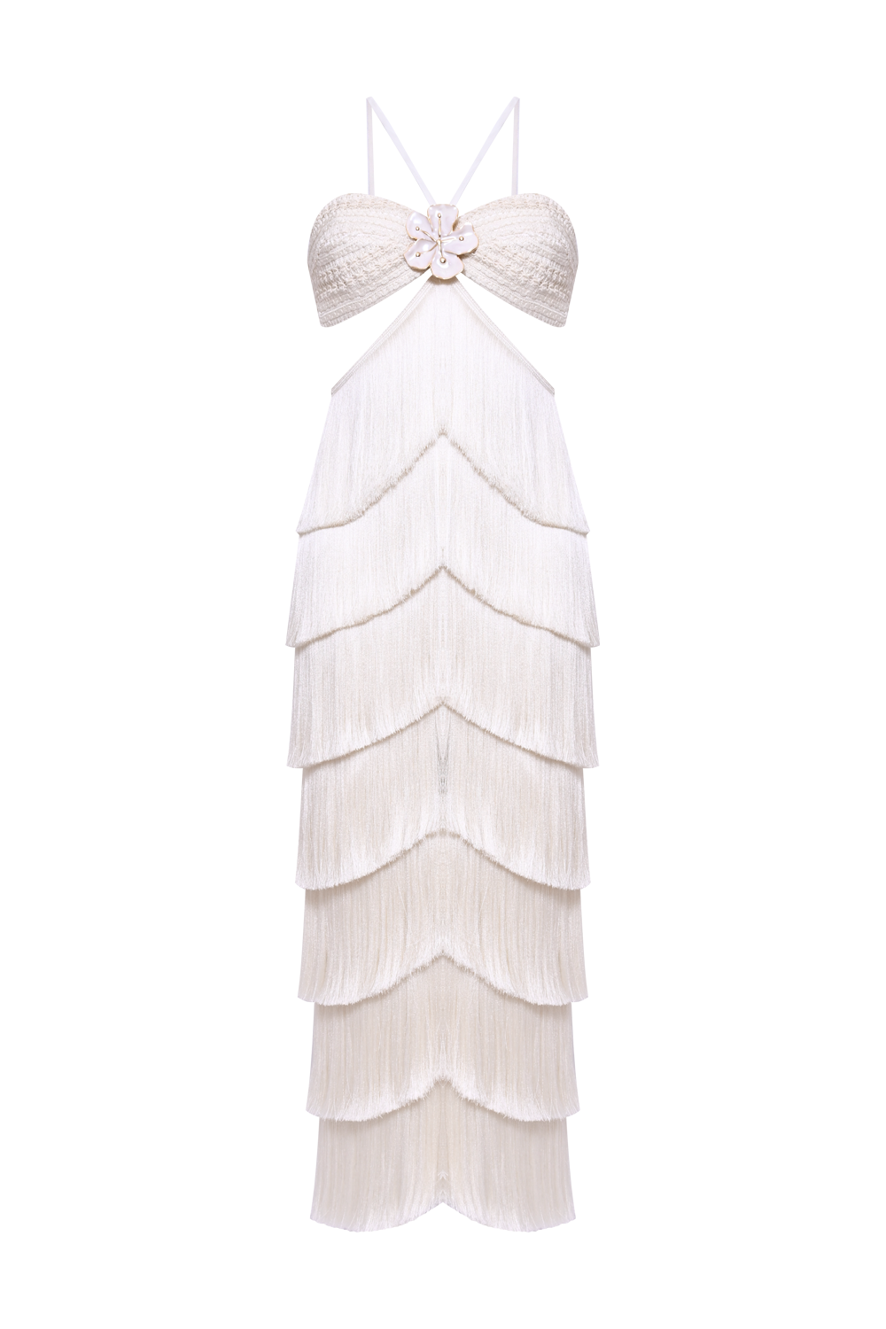 LYA FRINGE MIDI DRESS