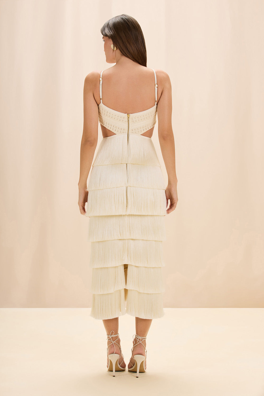 LYA FRINGE MIDI DRESS