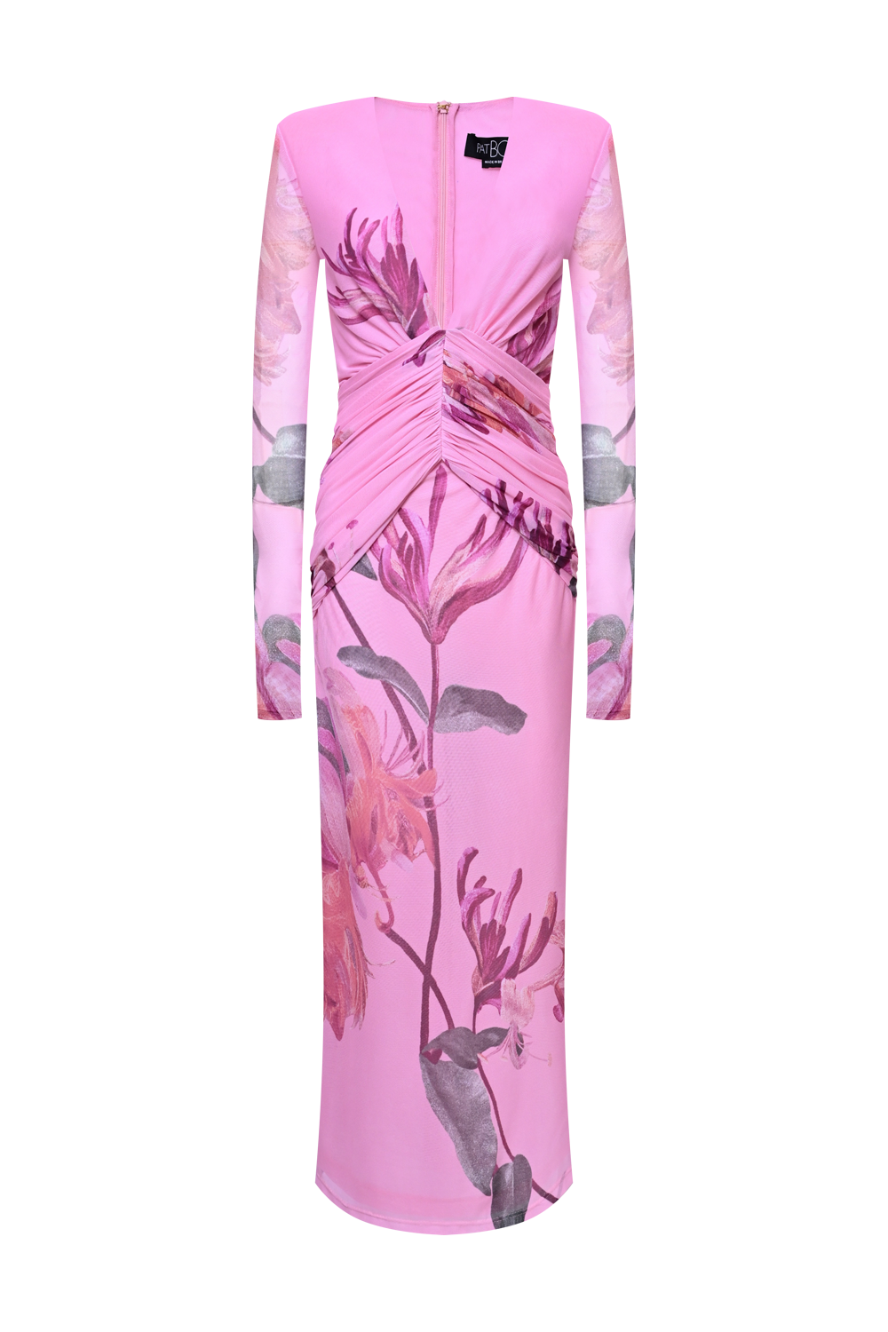 HONEY FLOWER TULLE MIDI DRESS