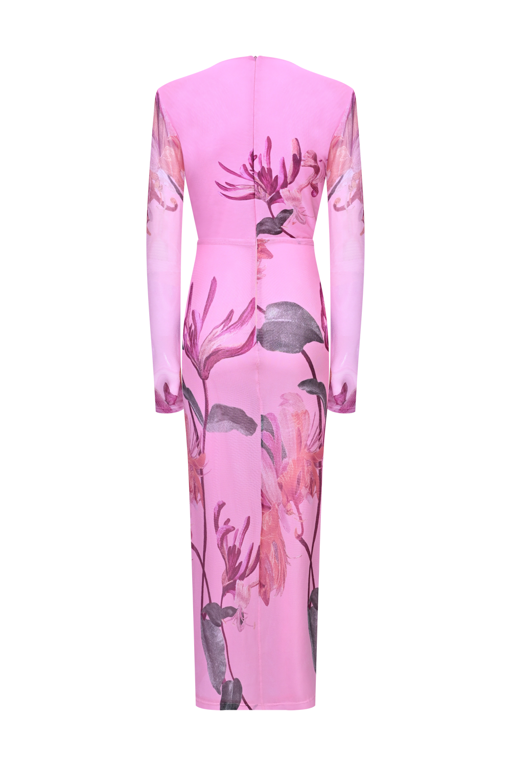 HONEY FLOWER TULLE MIDI DRESS