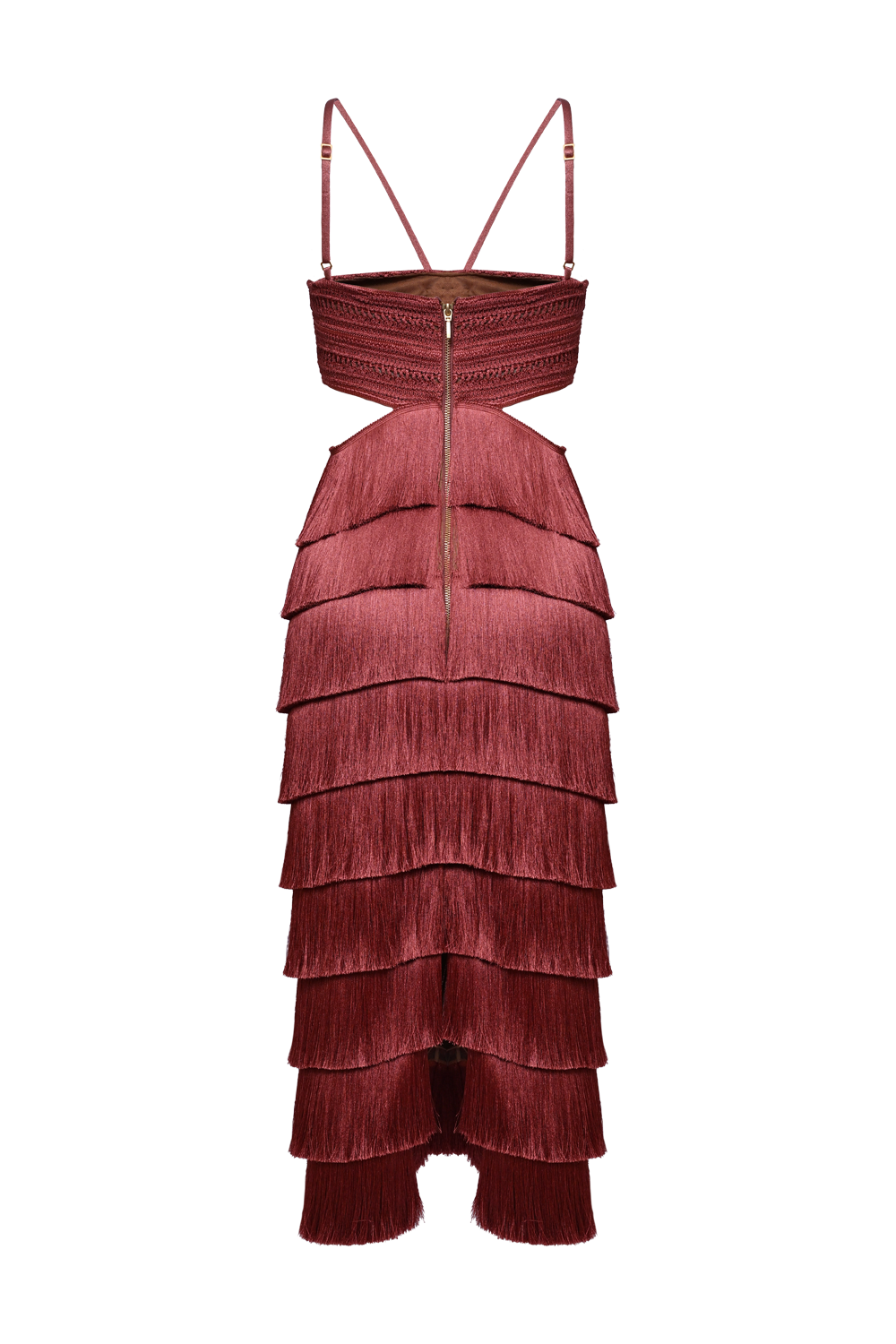 AMBER FRINGE MIDI DRESS