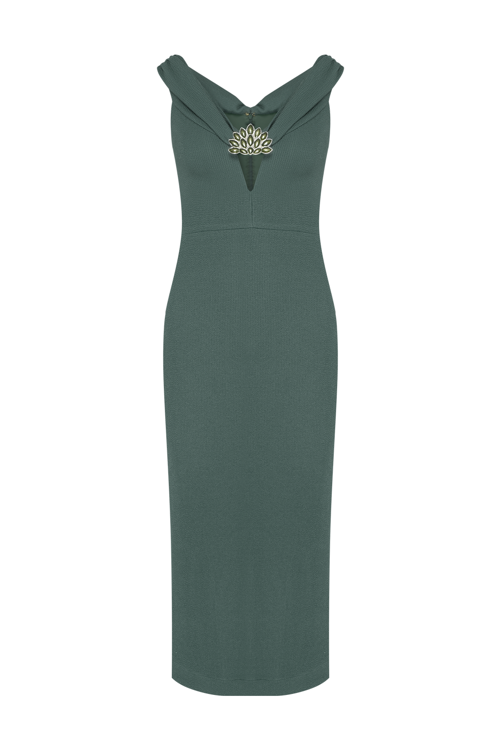 HILDA KNIT OFF SHOULDER MIDI DRESS