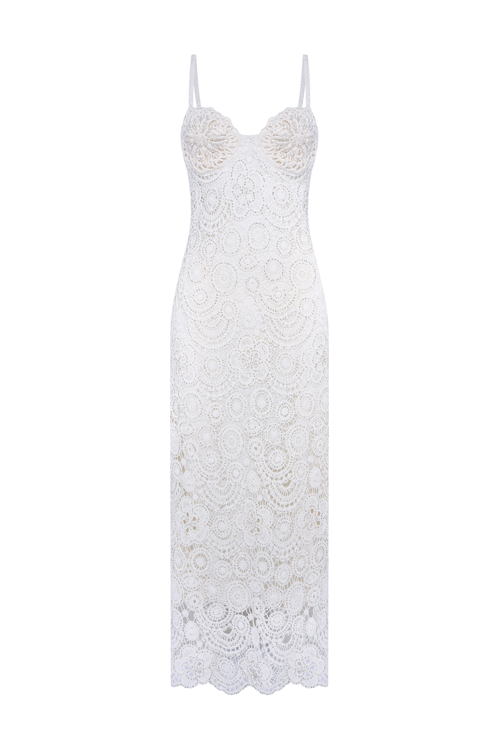 GAL EMBROIDERY MIDI DRESS