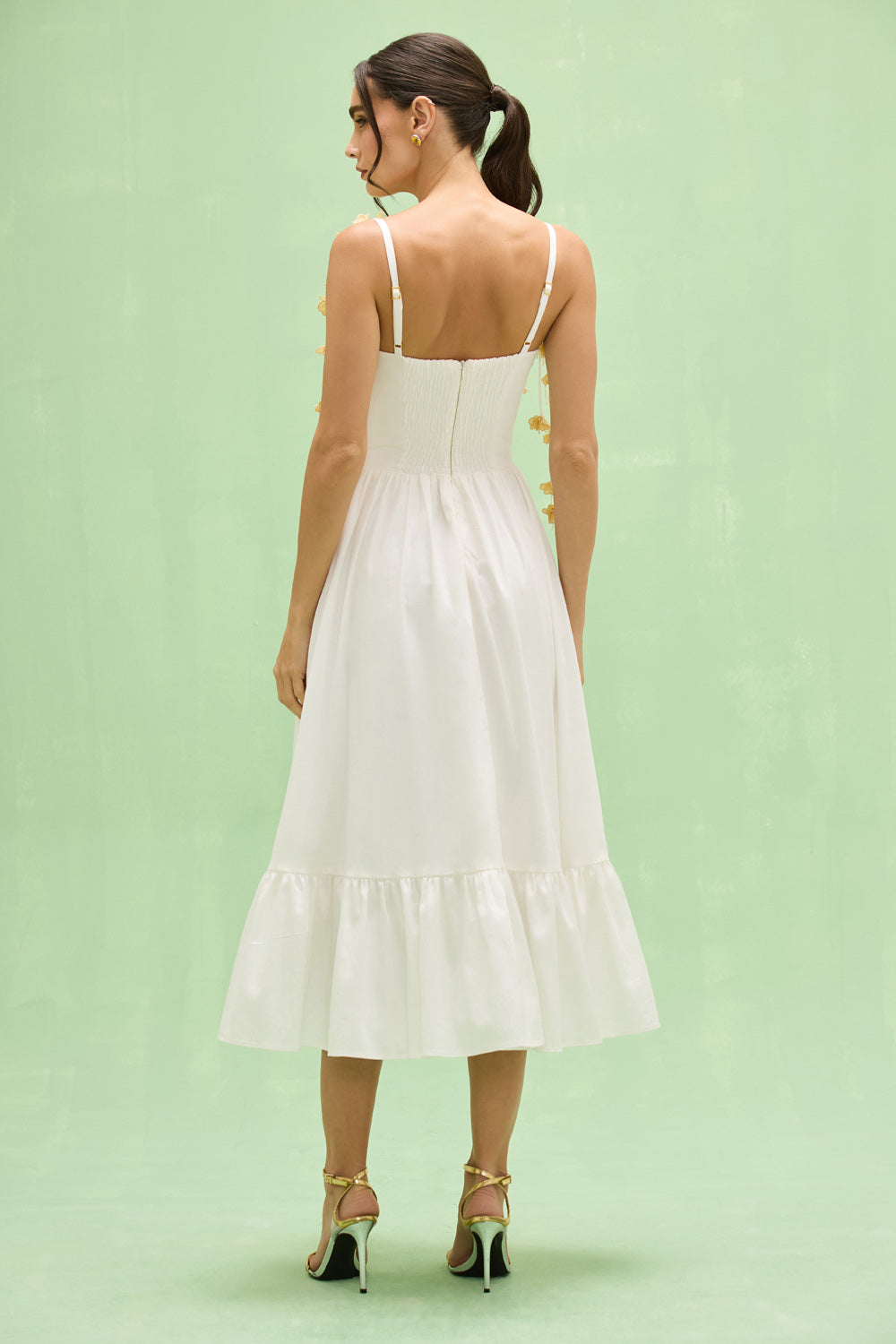 TRICOLINE LOTUS MIDI DRESS