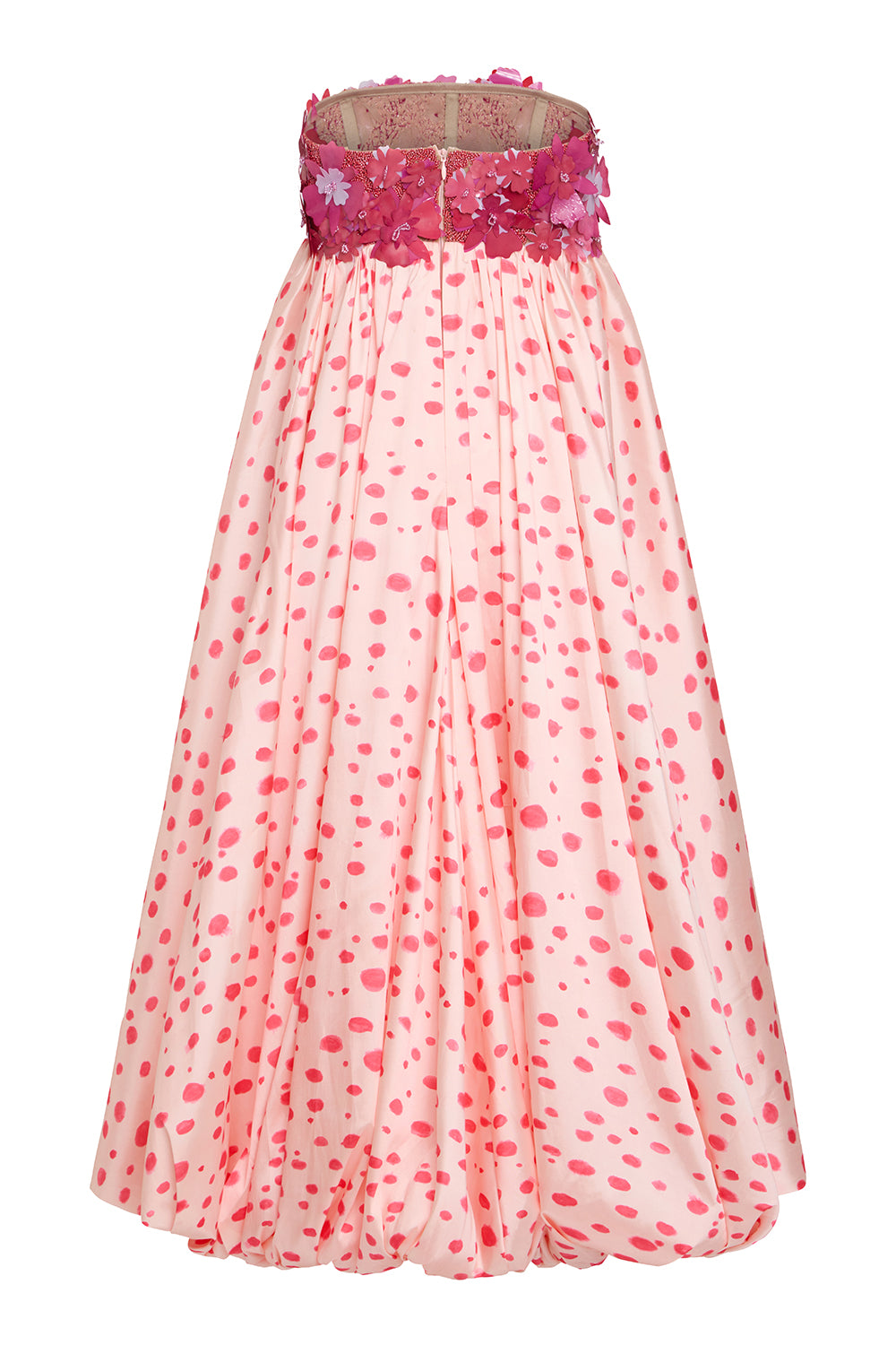 PEONY DOTS MIDI DRESS (RUNWAY)