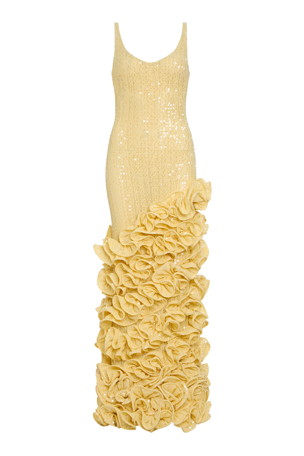 IARA CROCHET RUFFLE MAXI DRESS (RUNWAY) PatBO IARA CROCHET RUFFLE MAXI DRESS (RUNWAY) PatBO