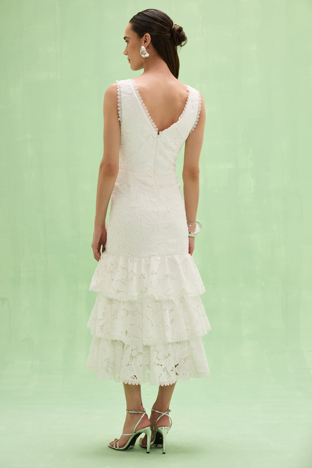 MYSIE LACE MIDI DRESS
