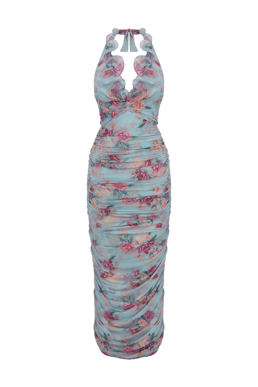 FLORA MIST MIDI DRESS