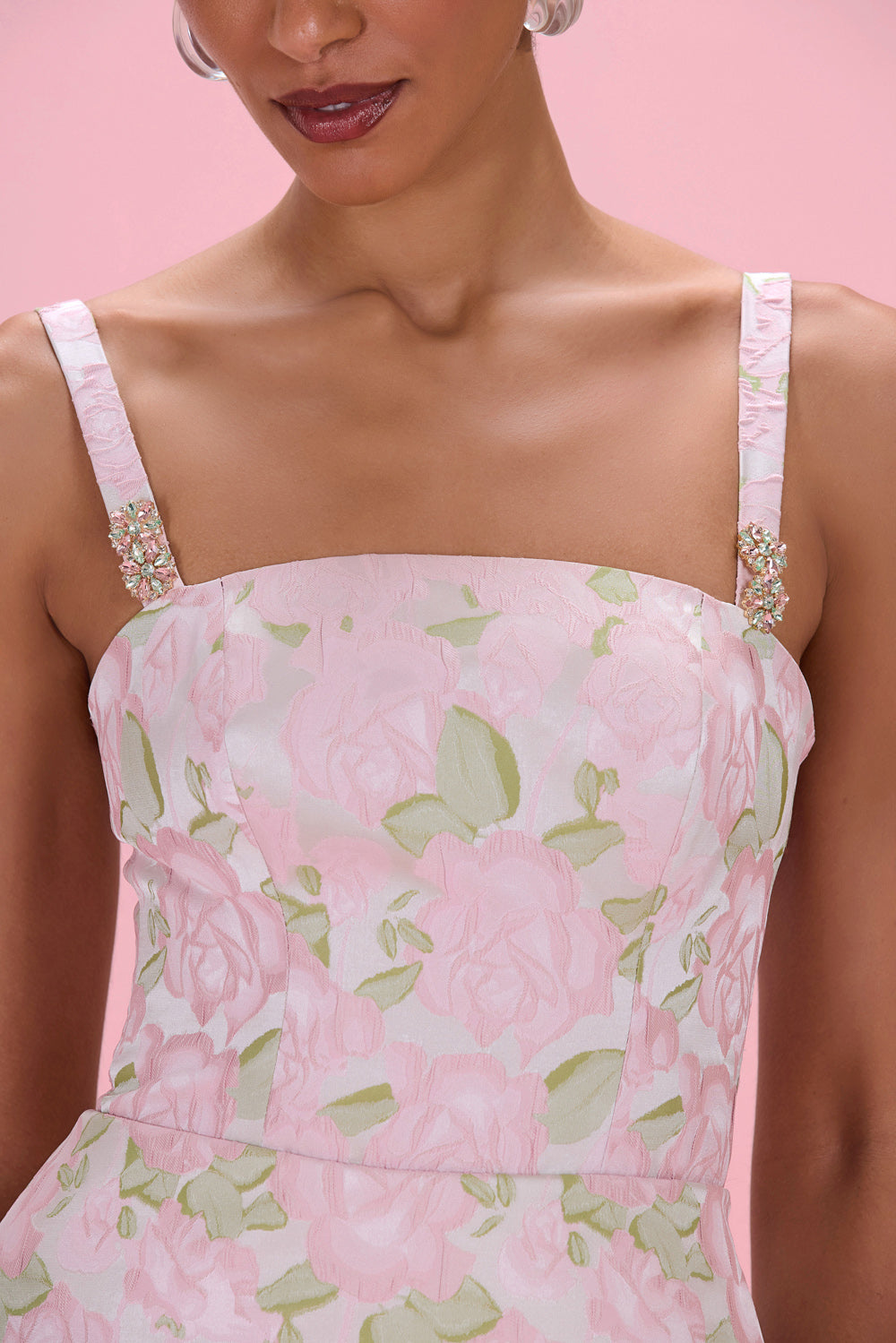 GARDEN JACQUARD MIDI DRESS – PatBO