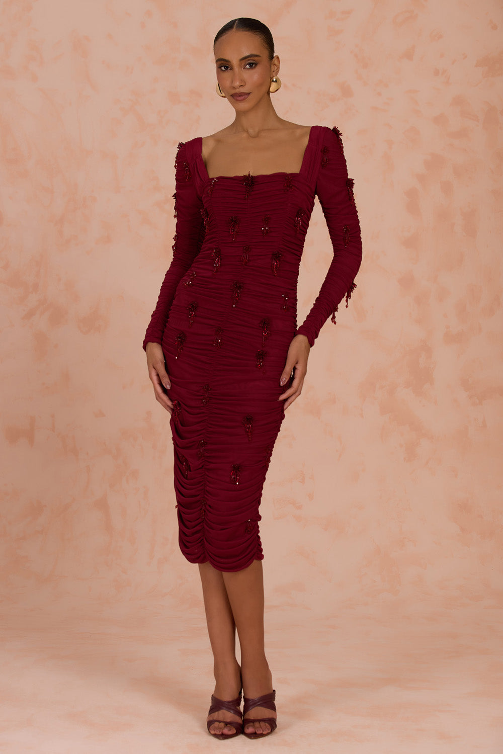 RUTH TULLE MIDI DRESS