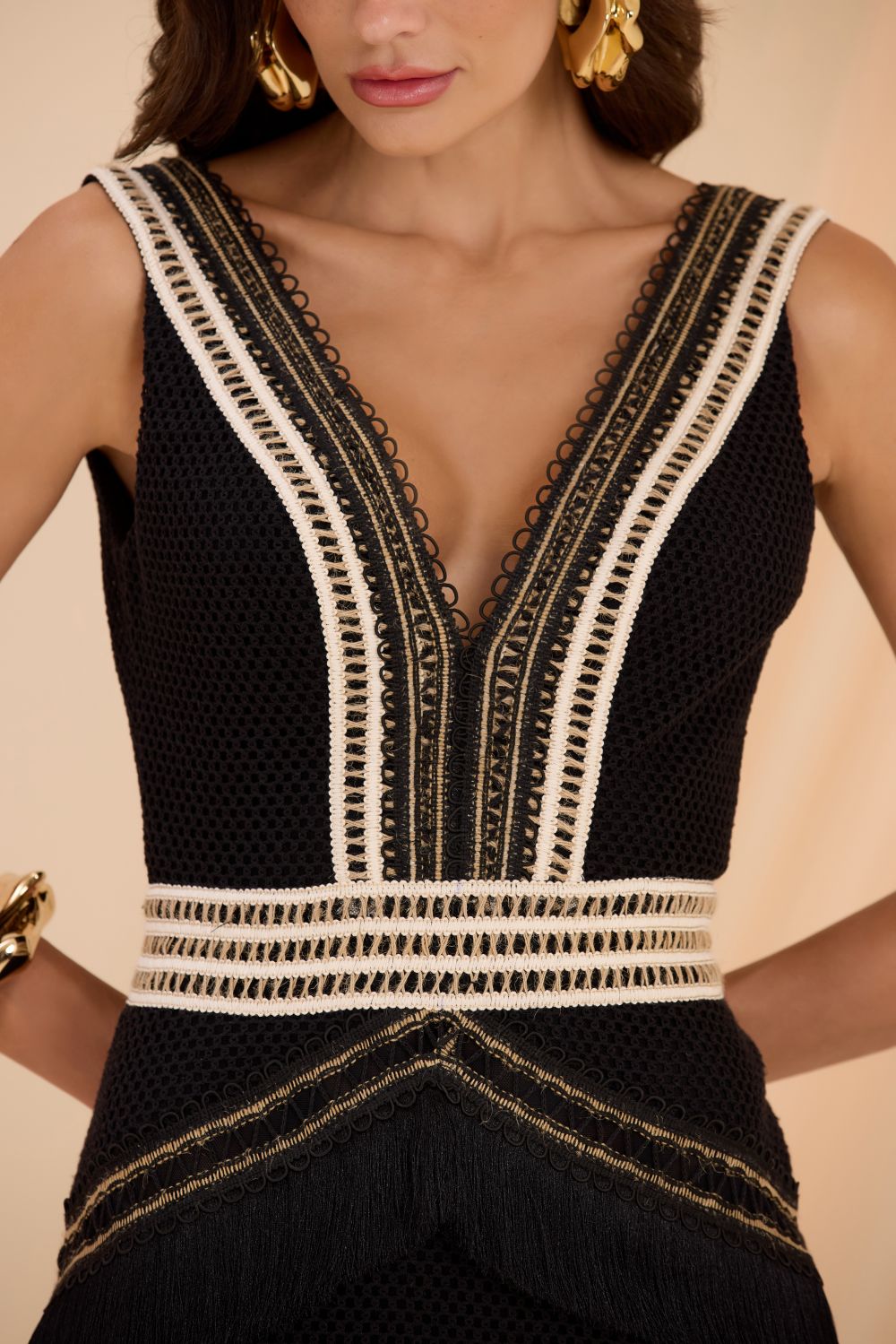 RITA FRINGE MIDI DRESS