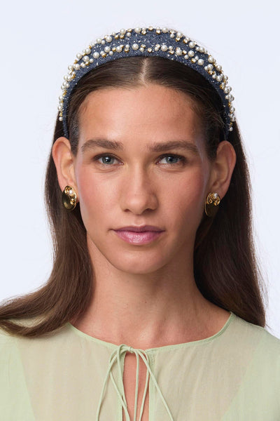 CHER PEARL SPRINKLE HEADBAND – PatBO display picture 3