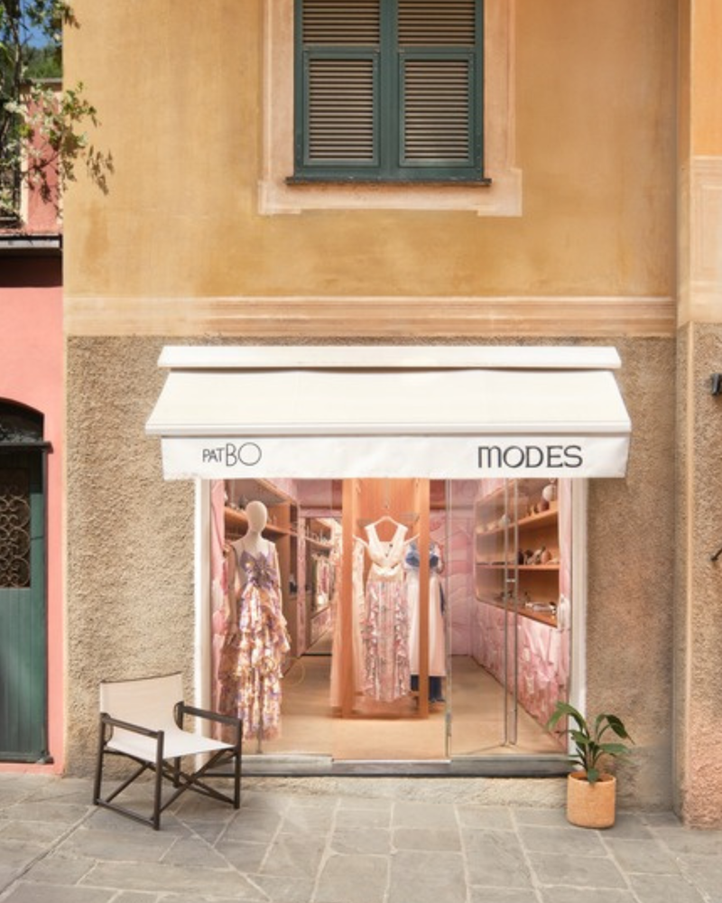 PatBO x Modes Portofino storefront photo