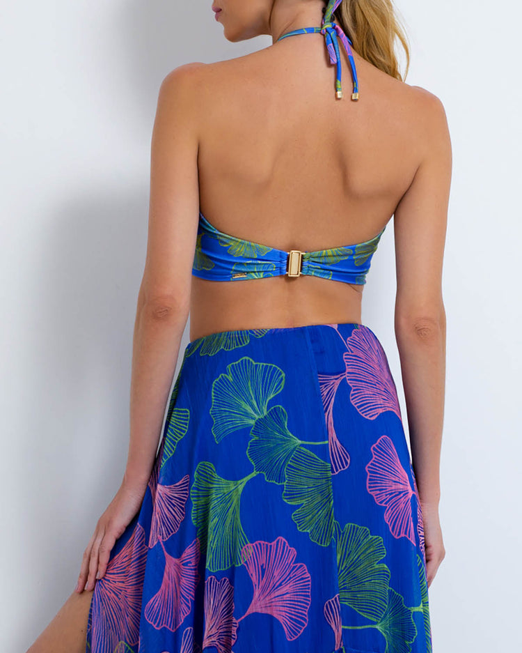 Ocean Leaf Cross-Front Beach Dress (FINAL SALE)