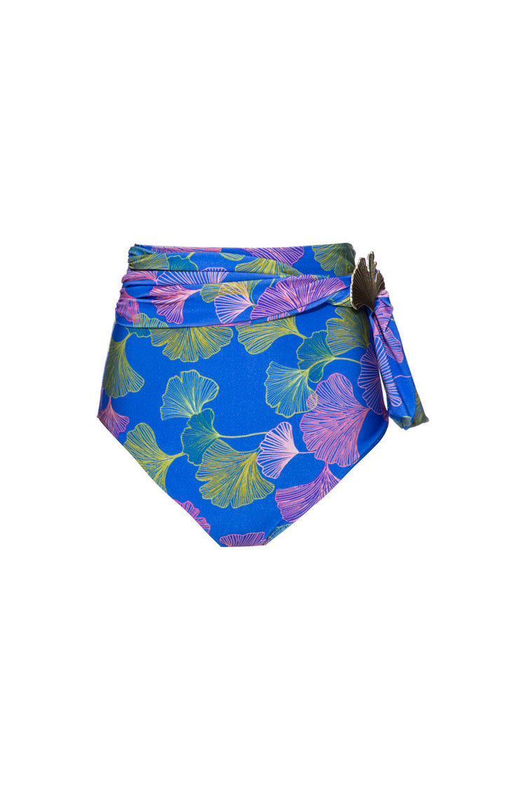 Ocean Leaf Belted Bikini Bottom (FINAL SALE)