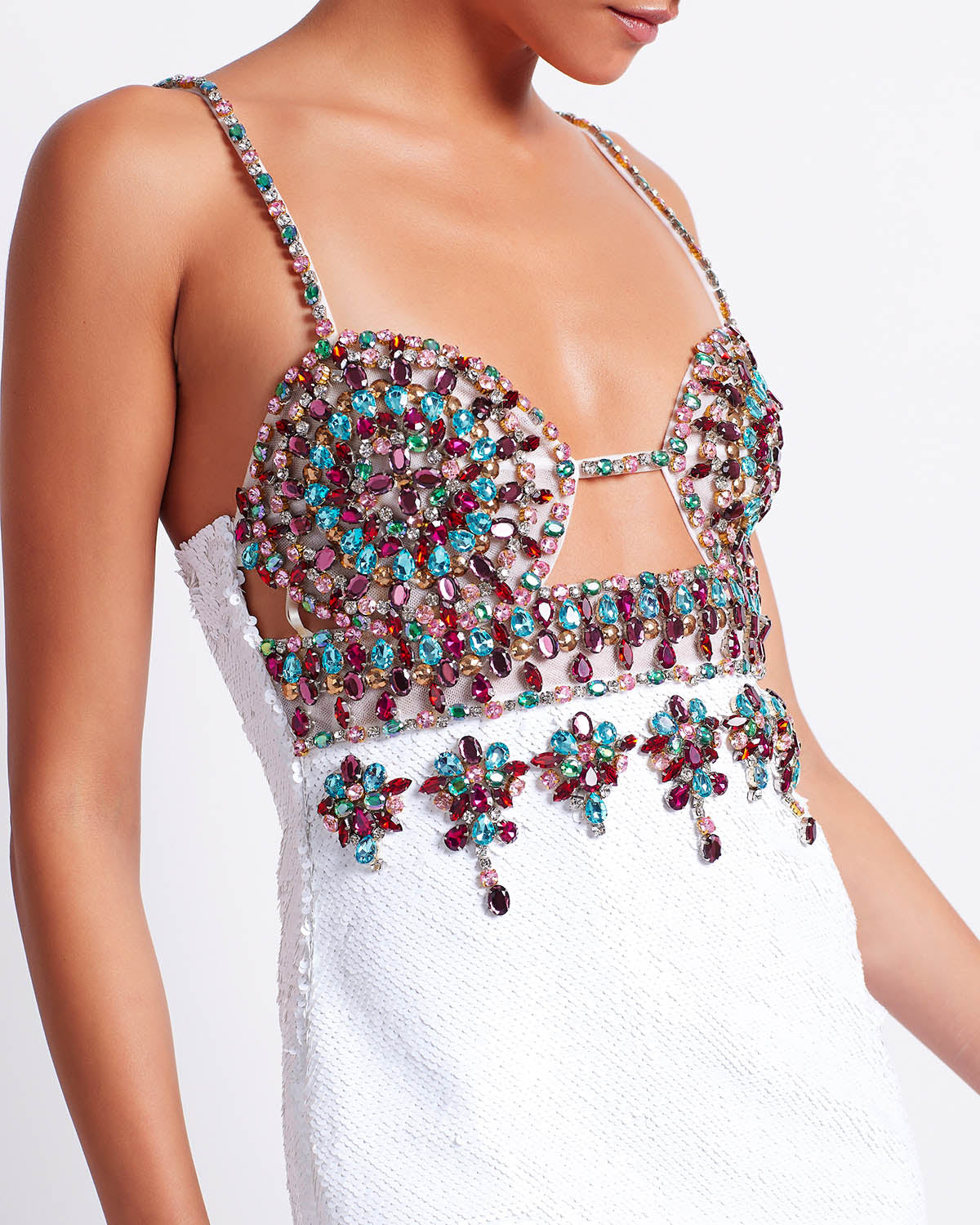 Hand-Beaded Sequin Mini Dress (FINAL SALE)