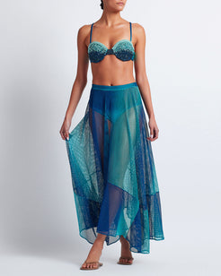 OMBRE NETTED BEACH SKIRT