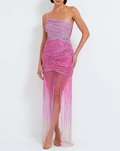 Ombre Beaded Gown