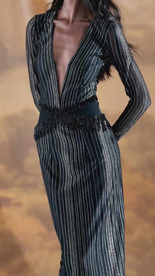 PRISM LUREX GOWN