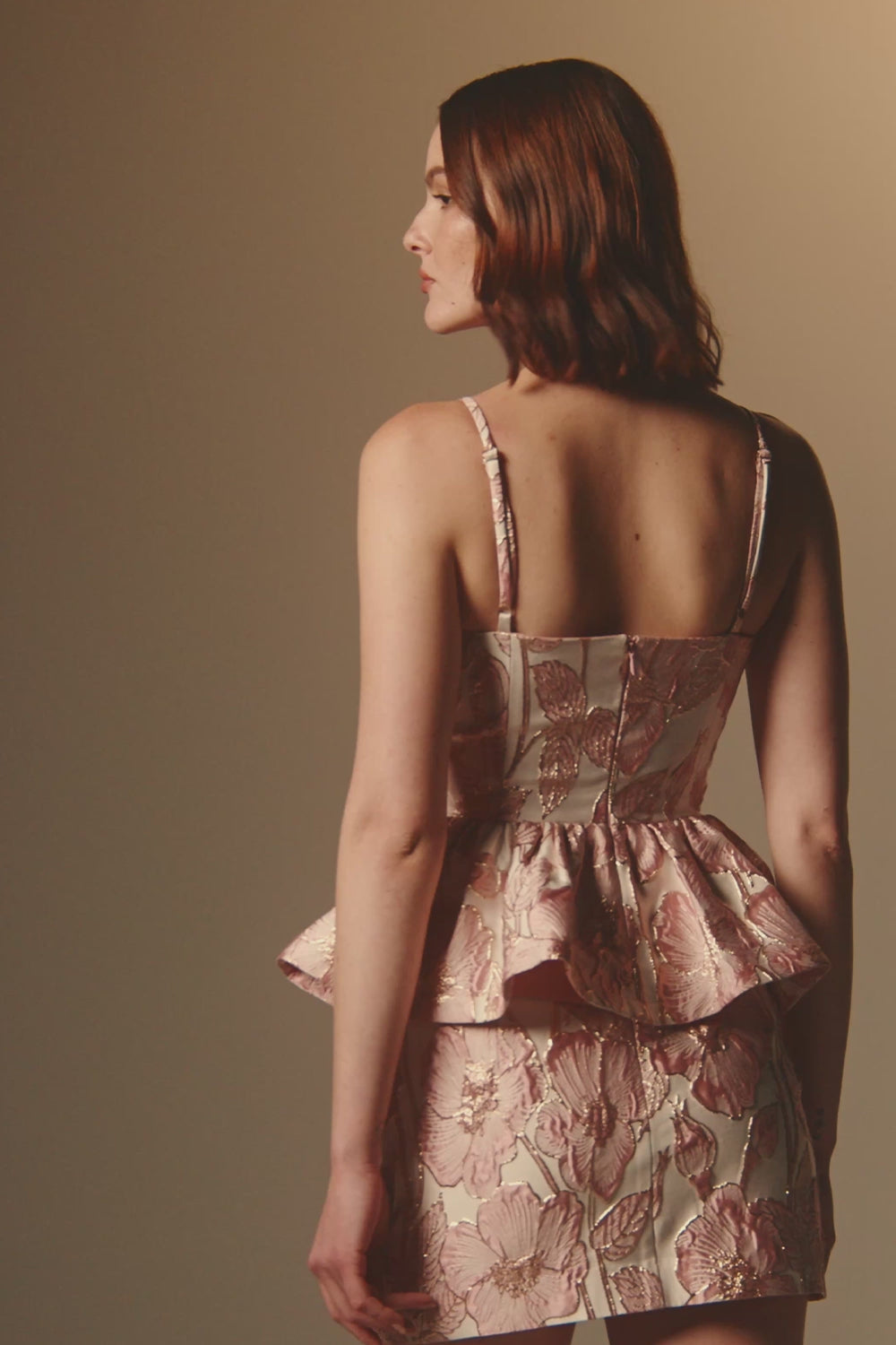 blulea Jacquard skirt PINK 34 新品未使用 Vintage Pink Jacquard Skirt | A By Anubha