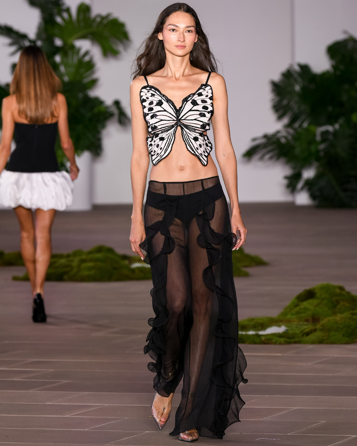 SILK PLISSE PANT (RUNWAY)