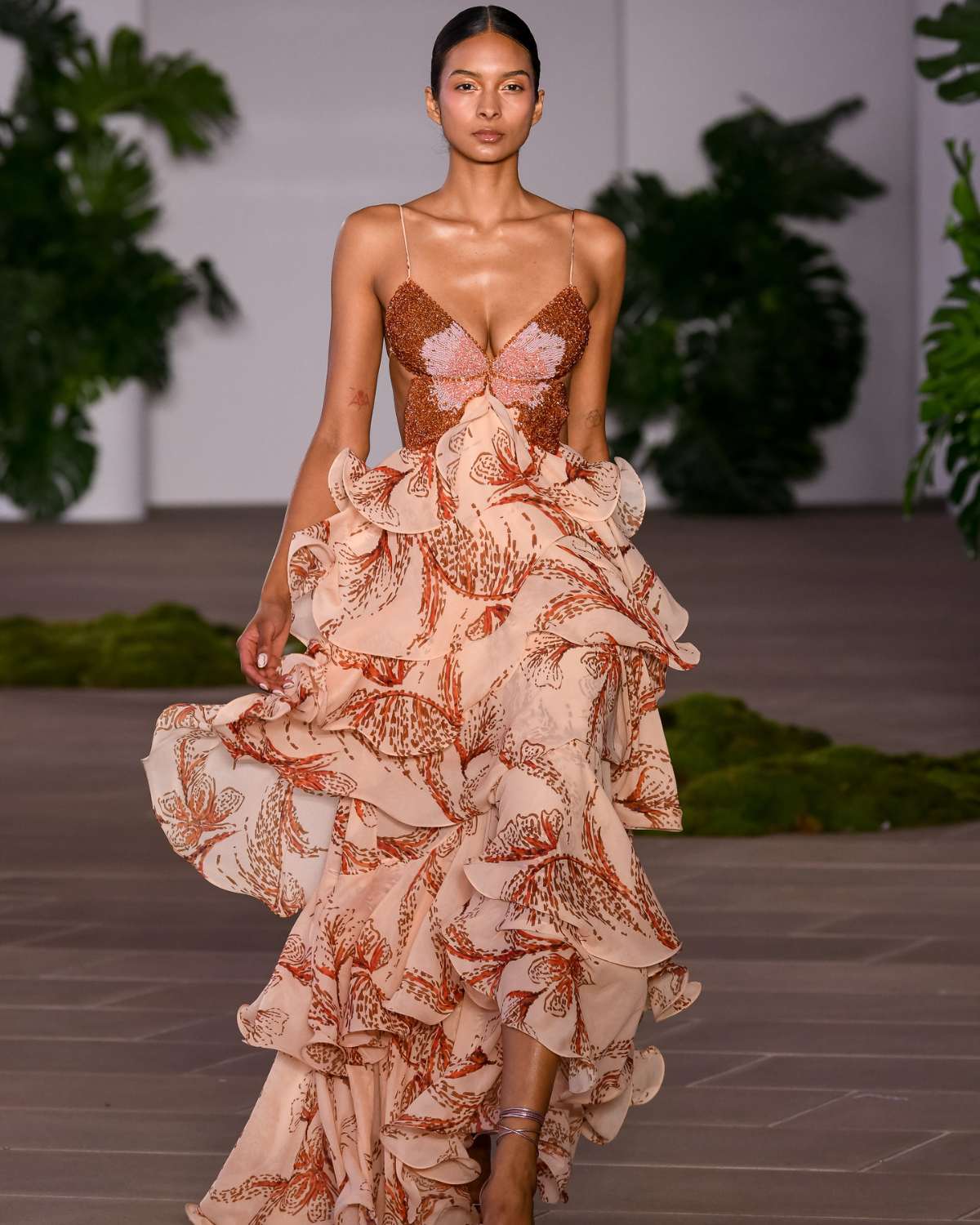 SUNSET BUTTERFLY MAXI DRESS (RUNWAY)