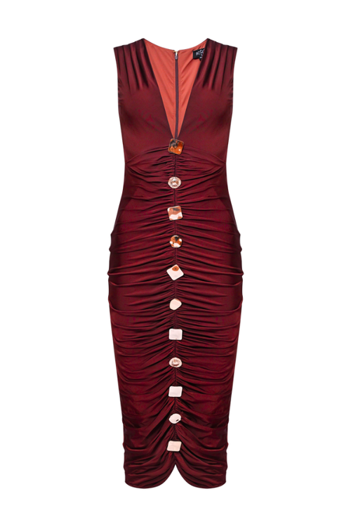 MOONLIT JERSEY MIDI DRESS