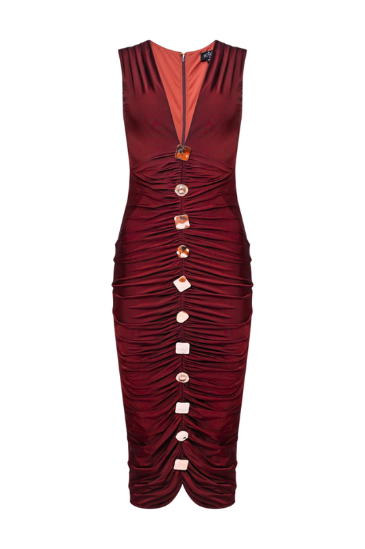 MOONLIT JERSEY MIDI DRESS