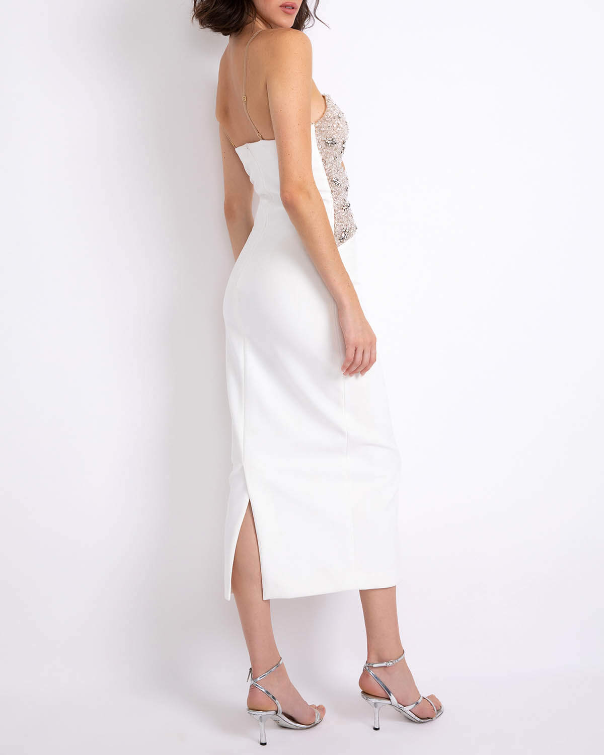 Hand-Beaded Halterneck Dress
