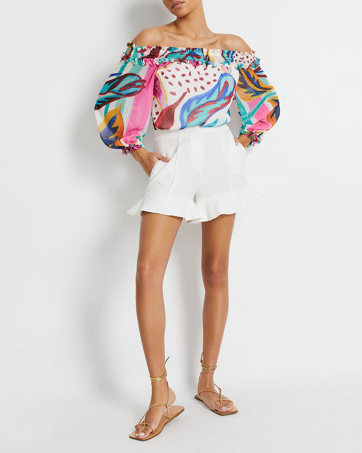 Flora Off-The-Shoulder Top (FINAL SALE)