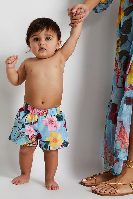 BABY HIBISCUS SWIM TRUNKS (FINAL SALE)