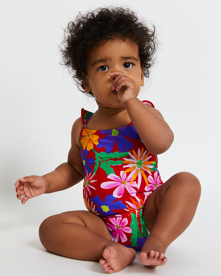 BABY ASTER RUFFLE SWIMSUIT (FINAL SALE)