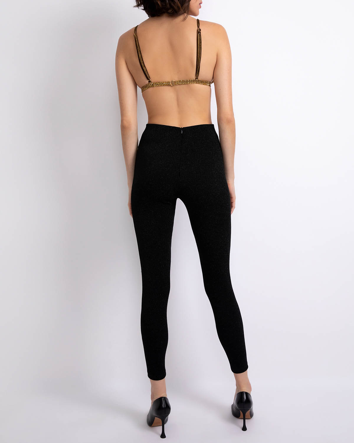 Lurex Ankle Zip Legging (FINAL SALE)
