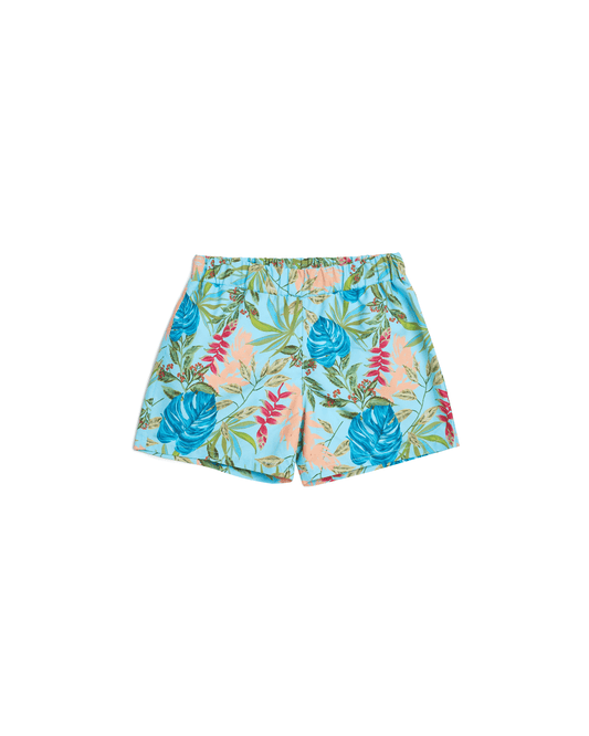 BOYS TROPICALIA PRINT SWIM TRUNKS