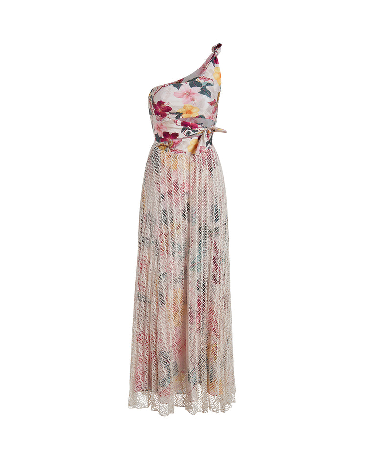 Hibiscus One Shoulder Beach Dress (FINAL SALE)