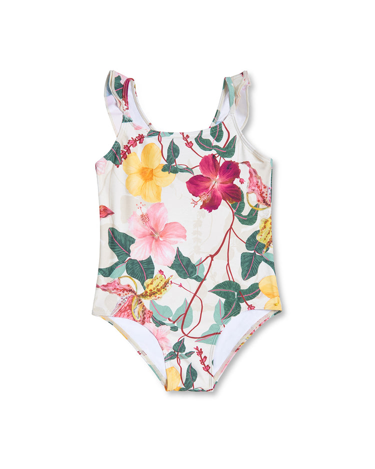 BABY HIBISCUS RUFFLE SWIMSUIT (FINAL SALE)