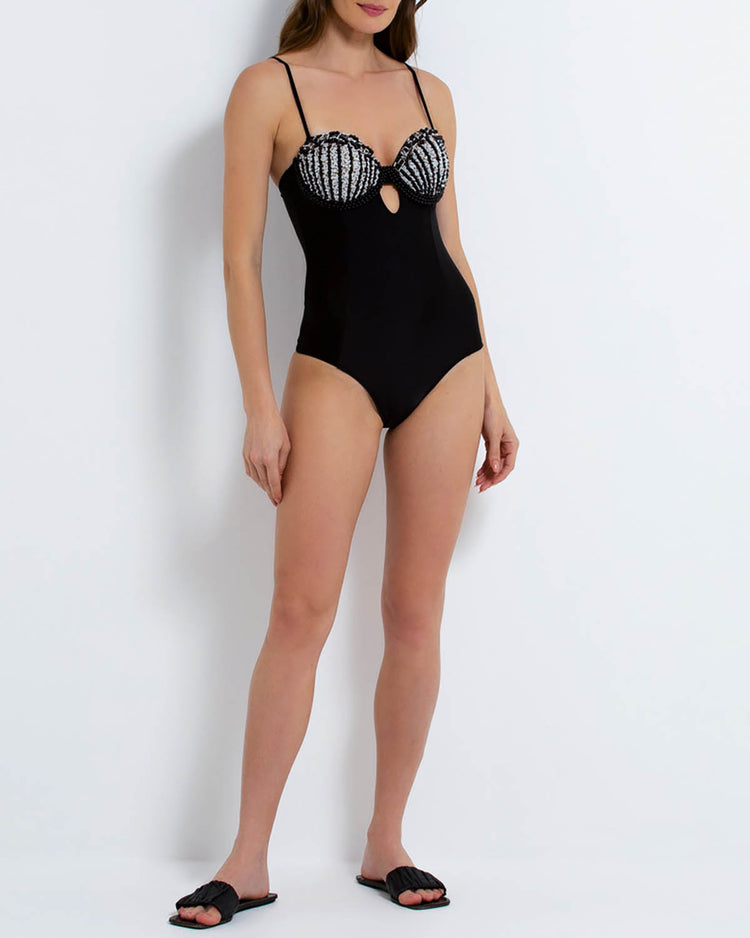 Shell Beaded One Piece