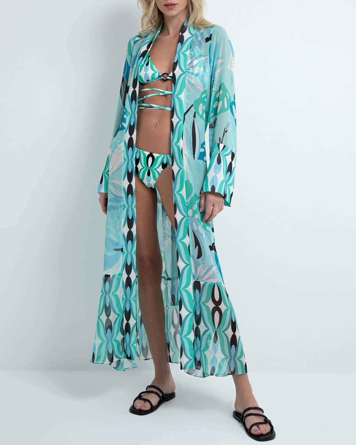 TWIST BELTED BEACH ROBE