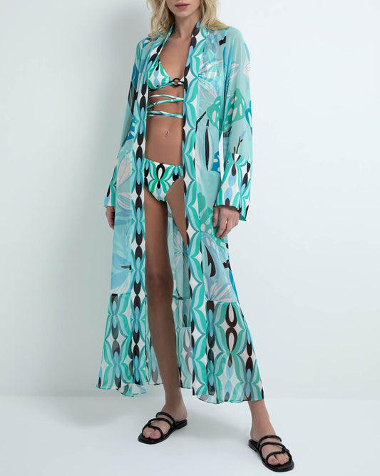 TWIST BELTED BEACH ROBE