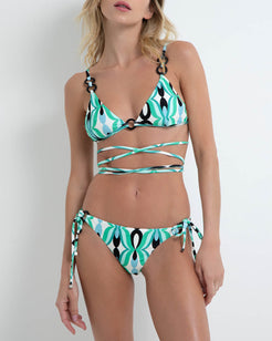 TWIST TIE-WRAP BIKINI TOP