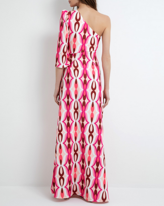 TWIST ONE SHOULDER MAXI DRESS (FINAL SALE)